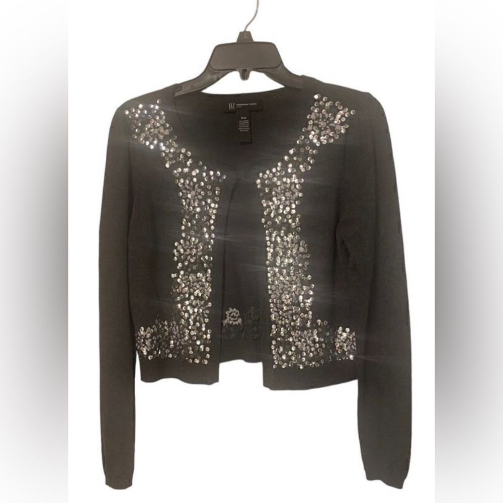 Sequin Open Front Sweater by UNC International Concepts. Size MP
